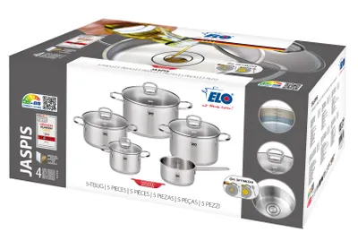 Immagine prodotto di ELO Jaspis Set di 5 pentole, acciaio inox ELO 90835