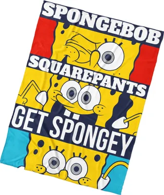 Produktbild von Kuscheldecke Sponge Bob Schwammkopf 130x170 cm