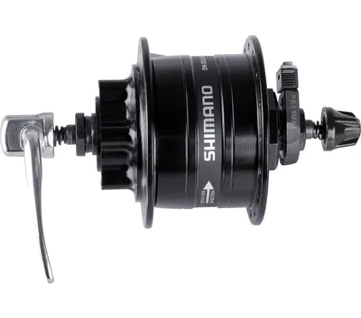 Shimano roue avant moyeu dynamo DH-3D37 6 trous disc noir 36