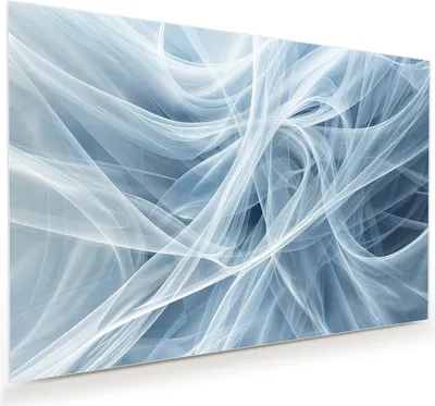 Produktbild von Glasbild 90x60cm in XXL für Wohnzimmer, Schlafzimmer Motiv Transparente Schleier