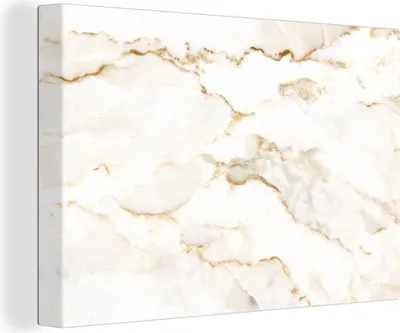 Produktbild von OneMillionCanvasses® - Leinwandbilder - 150x100 cm, Marmor - Limette - Gold - Luxus - Marmoroptik - Weiß, Wandbilder Kunstdruck Wanddekoration - Foto auf Leinwand - Gemälde auf