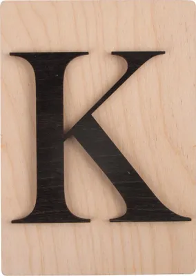 Image de Rayher Hobby Lettre K noir 10,5 x 14,8 cm Bois