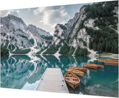 Produktbild von Wandtapete - Dekorative Tapete für Wohnzimmer - Tapetenfolie für Wanddekoration - 312x219 cm - Bergpanorama