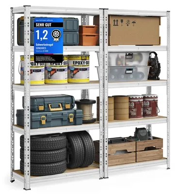 Produktbild von SONGMICS Schwerlastregal, 40 x 90 x 180 cm, bis 875 kg belastbar – Größe 180 x 90 x 40 cm