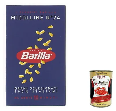 Produktbild von 10x Pasta Midolline nr. 24, 100% italienisch Nudeln 500 g pack + Italian Gourmet polpa 400g