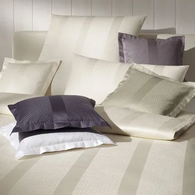 Produktbild von Elegante Mako-Satin Kissenbezug einzeln 2058 Metropolis 50x70cm, Farbe weiß
