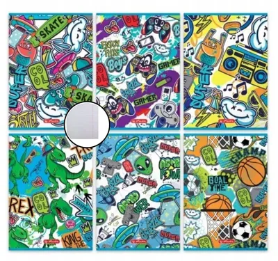Obrázok produktu pre Poznámkový blok A5 32k check Herlitz Graffiti