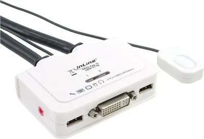 Immagine prodotto di INLINE - KVM-/Audio-/USB-Switch - 2 x KVM/Audio/USB - 1 lokaler Benutzer - Desktop