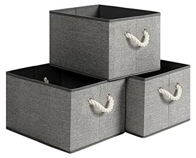 Produktbild von Aufbewahrungsboxen Set - 3 Stoffboxen ohne Deckel - RFB013G01