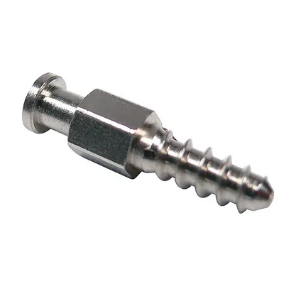 Produktbild von Minax Schraube für Polyester 4,3x13mm / Messing, vernickelt