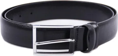 Produktbild von Handgefertigter eleganter Ledergürtel aus feinstem Kalbsleder - Schwarz- 35mm Breite - 120cm Länge