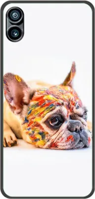Produktbild von König Design Hülle kompatibel mit Nothing Phone 1 Kunststoff Soft Handyhülle - Handy Case Bulldogge Bunt