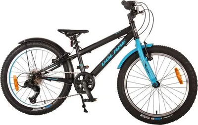 Produktbild von Volare Rocky Kinderfahrrad - 20 Zoll - Blau Schwarz - 85 % montiert - 6 Gänge - Prime Collection