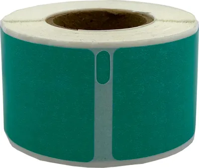 Produktbild von DULA Etiketten - Kompatibel mit Dymo Compatible labels - Groen - 99010 - S0722370 - Adresetiketten - 1 rol - 28 x 89 mm - 130 labels per rol