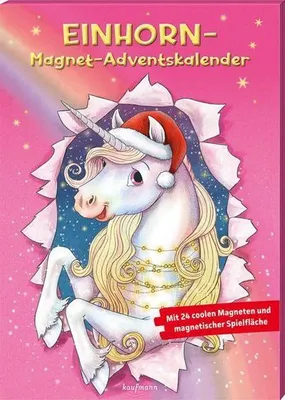 Immagine prodotto di Calendario dell'Avvento a tema unicorno con magneti