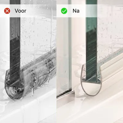 Produktbild von Transparente Duschkabinen-Dichtung für Glas 6–8 mm, 2 x 90 cm, zuschneidbar, D-Profil