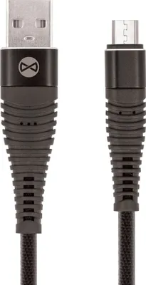 Produktbild von Forever USB Ladekabek Datenkabel Kabel Micro-USB 1M 2A für Samsung Galaxy HTC Huawei Sony Nexus Nokia Honor etc in Schwarz