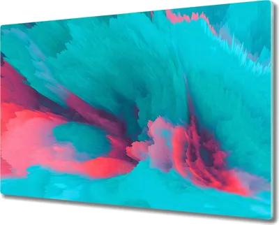 Produktbild von Coloray Küchenbrett Kochplattenabdeckung Hackbrett Schneidebrett Herdabdeckplatte 80x52 cm - Aquarell