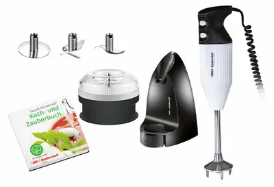Image de ESGE Zauberstab Edition Petticoat Mixeur plongeant, livre de cuisine inclus