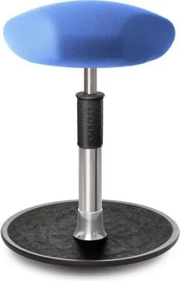 Produktbild von Sitz- Stehhocker Free Regular Triangel Gestrick Hellblau chrom /schwarz.