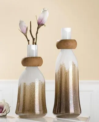 Produktbild von Gilde Glasart Flaschenvase Macchiato 39079