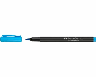Produktbild von Faber-Castell 116451 - Filzstifte Set Black Edition 10er Etui, mit Pinselspitze, für Kinder und Erwachsene