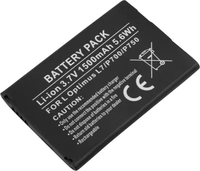 Immagine prodotto di Avizar, batteria agli ioni di litio 3,7 V 1500 mAh per LG Optimus L7/P700/P750 – lunga durata, nera