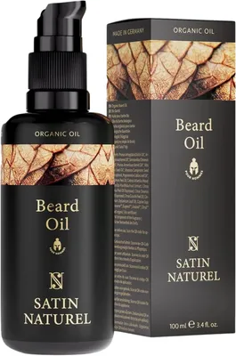Produktbild von Satin Naturel Bio Bartöl Herren vegan Bartpflege 100 ml