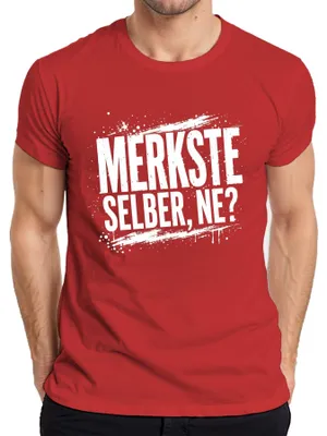 Obrázek produktu pro Tričko s potiskem, pánské, červené, velikost XXL, s vtipným, sarkastickým a ironickým nápisem