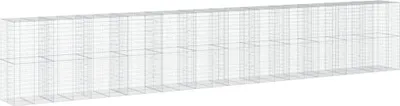 Obrázek produktu pro vidaXL Gabion s krytem 1200x100x200 cm Pozinkované železo