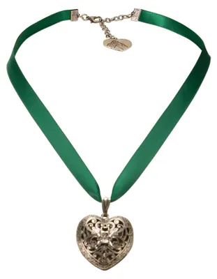 Produktbild von Alpenflüstern Satin-Trachtenkette Trachtenherzerl - Damen-Trachtenschmuck Dirndl