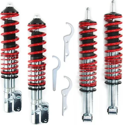 Obrázok produktu pre Nastaviteľný podvozok pre VW Golf 1 / Jetta 1 / Scirocco 1 a 2 – červený