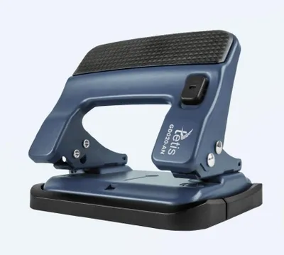 Produktbild von Metallstanzlochlocher, blau, 30 Blatt