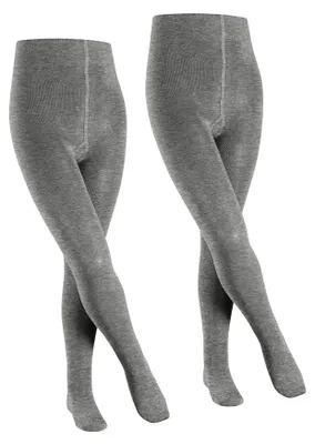 Immagine prodotto di CALZE FALKE Unisex per bambini, modello Family, confezione da 2 pezzi, cotone, spessore medio, tinta unita