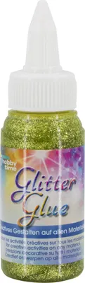 Produktbild von Glorex Glitterglue Flasche Dosierverschluss hellgrün 60 ml
