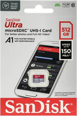 Immagine prodotto di Scheda SanDisk 512 GB Ultra microSDXC UHS-I SDSQUAC-512G-GN6MN