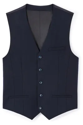 Produktbild von Celio Herren Anzugweste Bugiamaury aus Polyester-Viskose-Mix Dunkelblau Größe S