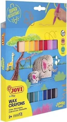 Zdjęcie produktu dla Jovi Jumbo Easy Grip Wax Crayons Woski 72 szt.