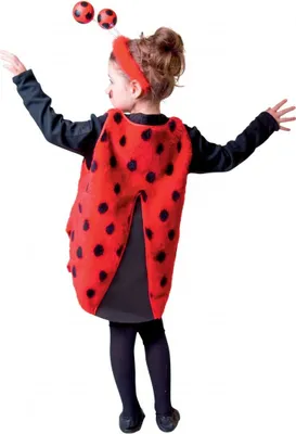 Produktbild von Kinderkostüm Karnevalskostüm Marienkäfer Gr. 116 rot-schwarz Neu
