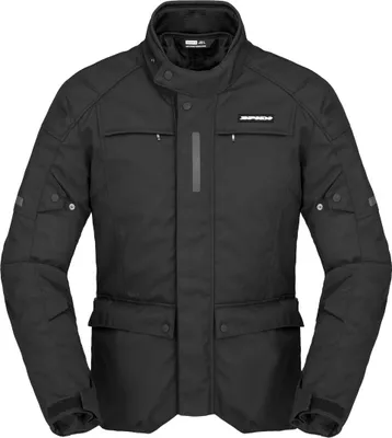 Immagine prodotto di Giacca da moto in tessuto impermeabile Spidi Traveler 3 Dark Edition, colore nero, taglia M