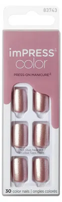 Produktbild von Self-adhesive nails imPRESS Color Paralyzed Pink 30 pcs