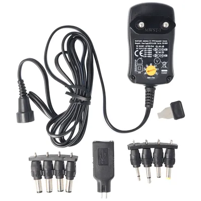 Produktbild von univerzálna napájacia jednotka 3 V až 12 V vrátane 1 USB a 8 DC adaptérov, max. 3,6 W a 0,3 A