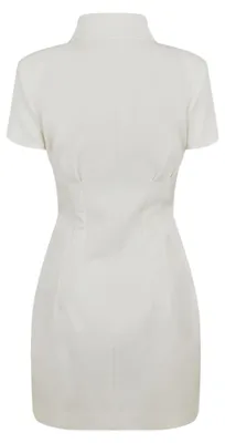 Produktbild von Muse - Minikleid für Damen, Knopf, Schmal GT21669 (L) (Weiß)