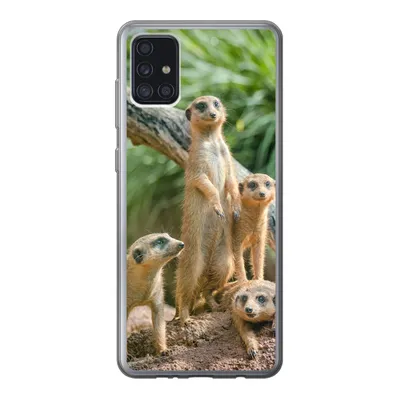 Produktbild von MuchoWow® Handyhülle Schutzhülle Hülle für Samsung Galaxy A52 5G Familie - Tiere - Erdmännchen Silikon Softcase Handy Hülle - Umschlag