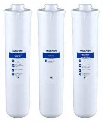 Produktbild von Aquaphor CRYSTAL H FILTERS Aktivkohlefilter Wasser Ersatzfilterset mit Enthärter für CRYSTAL H/CRYSTAL B ECO/FOUNTAIN WATER