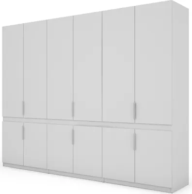 Zdjęcie produktu dla Meblast | Szafa 310x240 cm - Szafa z drzwiami przesuwnymi | Biały | Prosta, funkcjonalna