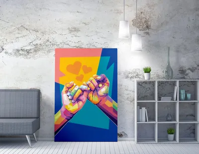 Produktbild von Wallity, WY201- WRZ1231, Bunt, Leinwandbilder, 70 x 100 cm, 50% Baumwolle / 50% Polyester