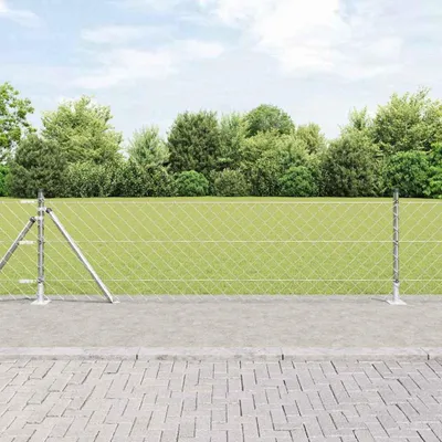 Zdjęcie produktu dla Słupek ogrodzeniowy. Srebrny 10 x 0,6 m (siatka 60 x 60 mm)