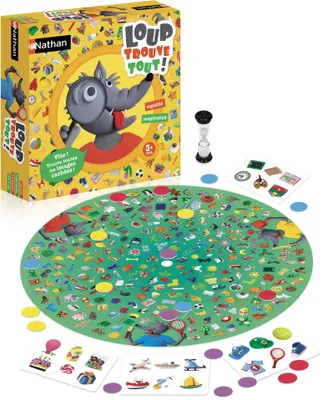 Produktbild von Nathan Le loup trouve tout, Brettspiel, Trivia, 3 Jahr(e), 10 min, 10 min