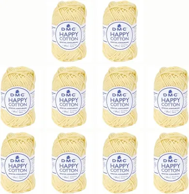 Obrázok produktu pre 10x DMC Happy Bavlna – jemná priadza zo 100% bavlny, 392 metrov (farba 787)